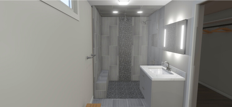 Steuart VanHulzen Master Shower 3D Renderings